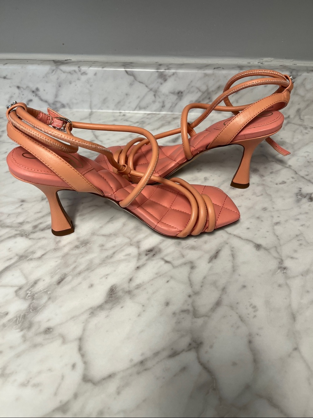 Sam Edelman Women's Coral Quilted Strappy Sandals